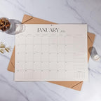 Simplified Desk Calendar 2026-2027 with Desktop Mat, Large Desk Pad Calendar from January 2026 to June 2027, 22 x 17 Inch, Desk Blotter Calendar for Home Office and School, Easy Planning, Apricot