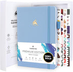 Clever Fox Planner Premium Edition – Undated Luxurious Weekly & Monthly Planner to Increase Productivity and Hit Your Goals – Organizer – Start Anytime, A5, Lasts 1 Year, Light Blue (Weekly)