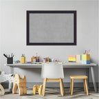 Amanti Art Black Framed Magnetic Board 19x27 Medium Vision Board for use with Magnets, 100% Metal Sheet to Display Items as Office Decor or for Home Organization in mudroom, Kitchen or Kids Room