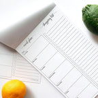 321Done Magnetic Meal Planning Notepad - Large Letter Size (8.5x11) Weekly Menu Planner Tear-Off Refrigerator Fridge Shopping List Meals Grocery Memo Pad - Perforated Monday Start, Made in USA