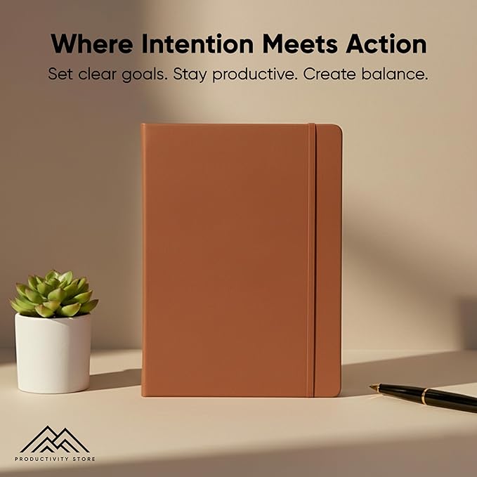 Undated, 2026 Planner, 8.5" x 11" - The #1 Productivity Planner to Achieve Your 2026 Goals - Planner 2026-2027 by PRODUCTIVITY STORE (A4, BROWN)