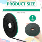 AmazingSpark Magnetic Tape Roll Thin Strips, 1/4 Inch x 33 Feet Magnetic Board Dividers Whiteboard Graphic Decorative Tape Marking Line for Classroom Office Art Accessories(Green)