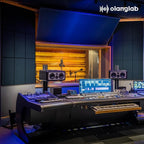 Olanglab Fiberglass Acoustic Wall Panels 4 Pack, 11.8'' x 23.6'' Sound Panels, Fabric Wrapped Sound Proof Panels for Walls (Navy)
