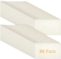 Reginary 80 Pack Canvas Zipper Makeup Bags Bulk Pencil Pouches Blank DIY Craft Canvas Cosmetic Bag Pouch with Zipper for Makeup Cosmetic Toiletry Stationary Storage(All Natural)