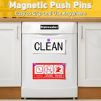 VNDUEEY 16 Pack Purple Fridge Magnets, Refrigerator Magnets Strong Whiteboard Magnet, Small Magnet for Fridge, Magnetic Push Pins for Home, Office, School, Locker, Adult
