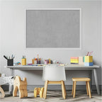 Amanti Art Silver Framed Magnetic Board 21x29 Medium Vision Board for use with Magnets, 100% Metal Sheet to Display Items as Office Decor or for Home Organization in mudroom, Kitchen or Kids Room