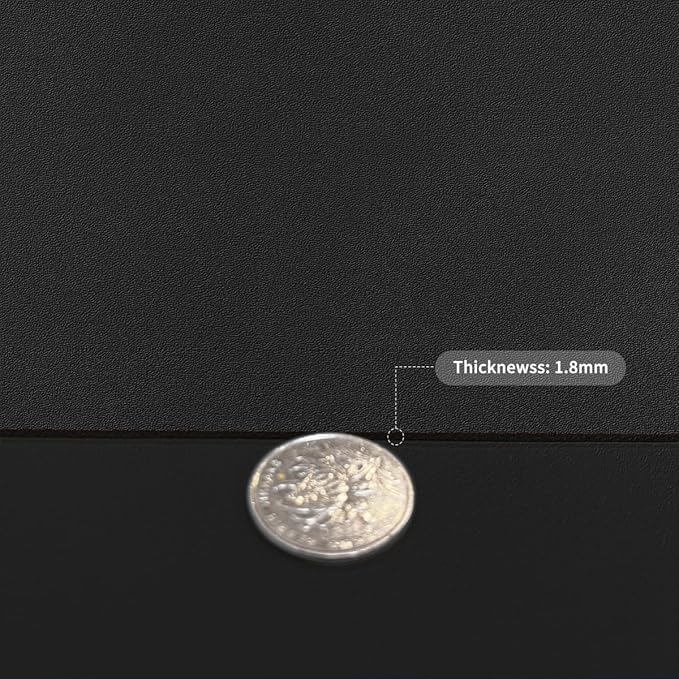 Zinkooat Table Top Cover - 32x64 Inch Waterproof Easy to Clean Can Conceal Flaws Protector The Table Top from Scratches Used for Dining (Black+Black 32x64)