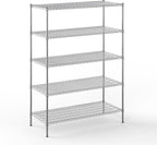 Regal Altair 24" Deep x 54" Wide x 74" Height Wire Shelving Kit | 5-Tier | NSF Commercial Storage Rack Unit