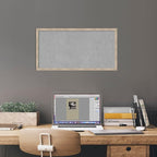 Amanti Art Silver Framed Magnetic Board 13x25 Small Vision Board for use with Magnets, 100% Metal Sheet to Display Items as Office Decor or for Home Organization in mudroom, Kitchen or Kids Room