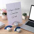Faccito 3 Pcs Paper Holder Stand for Typing Non-Slip Mat Desktop Folder Document Holder with Anti-Slip Pads Portable Copy Stand Desktop Clamp for A4 Paper Office Reading (Blue)