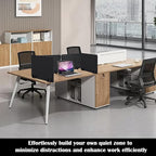 LECEHIVO 12 Pcs Acoustic Desk Divider with Pushpins 16 x 24 Inch Freestanding Privacy Table Panel for Noise Reduction, Visual Distractions Absorbing Sound Proof Cubicle