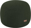 MeMoreCool Stuffed Round Pouf Ottoman Foot Rest, Floor Pouf Foot Stool with Soft Foam Chunk Filling, Small Round Ottoman Footstool Circle Footrest for Living Room, Green