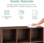 Best Choice Products 6-Cube Storage Organizer, 13.5in Shelf Opening, Bookcase, Display Shelf, Customizable w/ 3 Removable Back Panels – Walnut