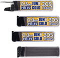 June Gold 820 Pieces, 0.3 mm HB #2 Lead Refills, 205 Pieces Per Dispenser, Extra Fine Thickness, Break Resistant Lead/Graphite (Pack of 4 Dispensers)