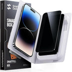 SMARTDEVIL 2 Pack for iPhone 14 Pro Privacy Screen Protector, Military Grade Shatterproof, 9H Hardness, Anti-Spy Tempered Glass, Fast & Easy Instlltion, Case Friendly