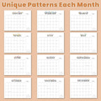 2026 Desk Calendar - 18 Month Desktop Calendars (Jan 2026–Jun 2027),Large 22x17 Monthly Calendar with Home & Office Floral Desk Pad Calendars (Brown, 22*17)
