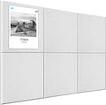 Large Cork Board Alternative 36" X 24" Bulletin Board - 6 Pack Removable Felt Wall Tiles, Cork Wall Tiles Bulletin Board Home Office Essentials - Warm White