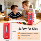 AFMAT Electric Pencil Sharpener, Fully Automatic Pencil Sharpener, Auto in & Out, Rechargeable Hands-Free Sharpeners for Jumbo & Colored Pencils (6.5-12mm), Portable for Home/Classroom/Office PSC2