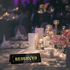 WATHFKCU 20PCS Acrylic Reserved Table Tent Signs, Reservation Seat Signs for Wedding, Restaurant, Office, Meeting Chairs