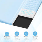Ospelelf Ergonomic Mouse Pad and Keyboard Stand Wrist Rest Set, Memory Foam Comfort, Pain Relief for Typing, Office Desk Accessories,Blue