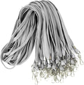 Ollain Badge Lanyards Flat Lanyard Swivel Hooks Durably Neck Bulk lanyards with Clip 100 Pack