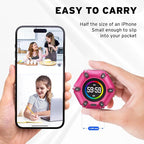Printers Jack, Visual Pomodoro Timer, Productivity Cube Timer, Mute & Vibration & Adjustable Sound Alert, for Office, ADHD, Study, Work, 3/5/10/25/30/60min & Custom Countdown - Hot Pink