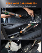 yoyoto Car Vacuum, Handheld Vacuum Cordless with 21000Pa Powerful Suction & 3 Modes, 4-in-1 Portable Hand Held Mini Vacuum Cleaner Rechargeable, Ultra Light for Car Home Office (Black)