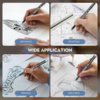 YISAN Black Drawing Art Pens,Micro Fineliner Manga Pens,Calligraphy Pens for Sketching Technical Drawing,16 set 70351