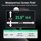 Mao Yeye [2 Pack] 21.5 Inch Computer Privacy Screen for 16:9 Aspect Ratio Widescreen Monitor, Eye Protection Anti Glare Blue Light Computer Monitor Privacy Filter, Removable 21.5 in Protector Film