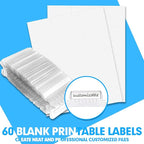 HERKKA Extra Capacity Hanging File Folders, 60 Pack Reinforced Letter Size Hanging Folders with Heavy Duty 2 Inch Expansion, Designed for Bulky Files, Medical Charts, 12 Assorted Colors