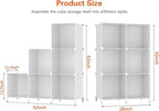 Stackable Closet Organizers and Storage 6 Cube Storage Organizer Closet Organizer for Bathroom Closet Storage for Wardrobe