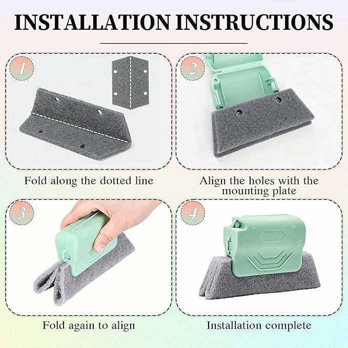 Magic Window Track Cleaner,Upgraded Handheld Window Groove Cleaning Brush Tools Set,Cleaner Brushes Tools for Window lides Gaps,Tile Grout Lines, Shutter Slats, Car AC Vents & Narrow Gaps(Mix 3PCS)