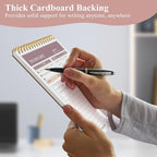 HAUTOCO 2 Packs to Do List Notepad, A5 to Do List Notebook for Work Undated Tear Off Daily Planner Notepad Task Checklist Organizer for Home Office School, Totally 208 Pages