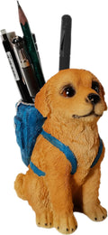 Photour Dog Pen Holder for Desk Pen Pencil Cup Creative Desktop Pen Organizer Pencil Cups for Desk Unique Accessories Decor for Home Office School Gift for Dog Lovers (Golden Retriever)