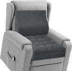TANYOO Recliner Cushion for Elderly with Lumbar Support Pillow - 20x20x5 Inch Extra Thick Recliner Seat Cushion for Seniors Relief Back Pain and Tailbone Pain from Long Sitting Non-Slip Bottom