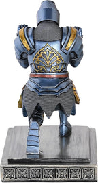 NCQIXIAO Templar Vanguard Soldier Pen Holder Pencil Stand Desk Organizers and Accessories as Gift for Medieval Warrior Enthusiast (Blue)