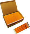 S & E TEACHER'S EDITION Woodcased #2 Pencils, Pre-sharpened, Yellow Pencils with Erasers #2 HB Lead Bulk Box No. 2, Back to school, 600 Count