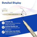 CHARSOCO Arts Sign Brush Pen, Felt Tip Water Based Ink with 36 Colors, for Journaling, Lettering, Calligraphy, Technical Drawing and Scrapbooking
