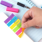 30 Pads 0.6x2 Inch Sticky Notes Flags Tabs Page Markers 6 Bright Color Sticky Index Tabs Page Flags 80 Sheet/Pad