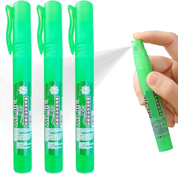 3Pcs White Out Liquid, Information Protection Correction Fluid Thermal Paper Correction Sprayer Address Eraser Concealing
