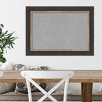 Amanti Art Black Framed Magnetic Board 21x29 Medium Vision Board for use with Magnets, 100% Metal Sheet to Display Items as Office Decor or for Home Organization in mudroom, Kitchen or Kids Room