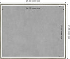 Amanti Art Silver Framed Magnetic Board 21x25 Medium Vision Board for use with Magnets, 100% Metal Sheet to Display Items as Office Decor or for Home Organization in mudroom, Kitchen or Kids Room