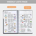 M&G 2026 Planner, Weekly and Monthly Planner Calendar, Jan 2026-Feb 2027 Agenda Book With Monthly Tabs for School Work Home Supplies, A5 8x5