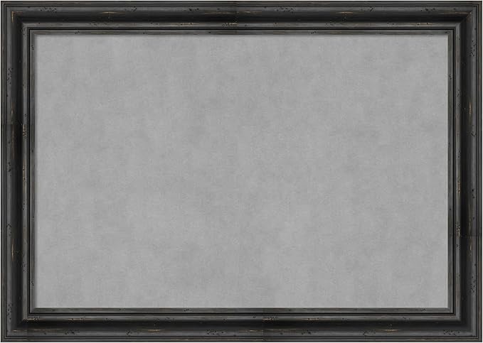 Amanti Art Black Framed Magnetic Board 29x41 Large Vision Board for use with Magnets, 100% Metal Sheet to Display Items as Office Decor or for Home Organization in mudroom, Kitchen or Kids Room