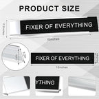 Desk of A Humble Genius Funny Desk Signs for Office, Novelty Nameplate Office Decor Black Desk Plaque for Women Men Coworker Gift Home Supply Accessories 10 x 2"