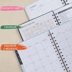 2026 Planner - Weekly and Monthly Planner 2026, Jan 2026 - Dec 2026, 6.4" x 8.5", Daily Planner Calendar Planner with Monthly Tabs, Elastic Closure, Pocket, Notes, Faux Leather Cover Yearly Agenda(Black)