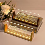 Desk Name Plate Personalized, Custom Office Light Up Name Plate for Desks, Desk Decorations for Women Men Office, Employee Appreciation Gifts for Coworkers