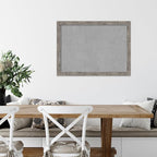 Amanti Art Silver Framed Magnetic Board 23x31 Medium Vision Board for use with Magnets, 100% Metal Sheet to Display Items as Office Decor or for Home Organization in mudroom, Kitchen or Kids Room