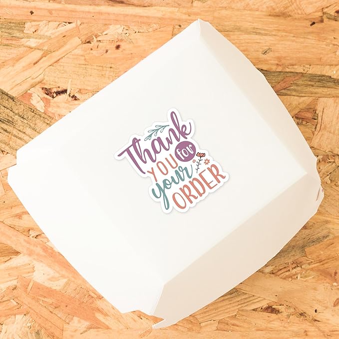 500pcs Thank You Stickers - Handmade, Happy Mail, Boutique Packaging, Purchase Roll