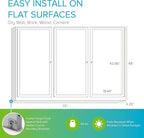 Ghent 48" x 72" 3-Door indoor Enclosed Recycled Rubber Bulletin Board, Shatter Resistant, with Lock, Satin Aluminum Frame,Confetti (PA346TR-CF),Made in the USA